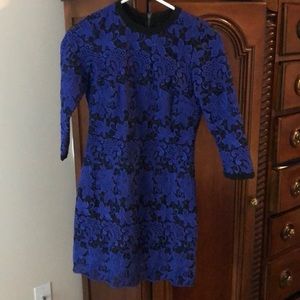 Vibrant blue lace dress!